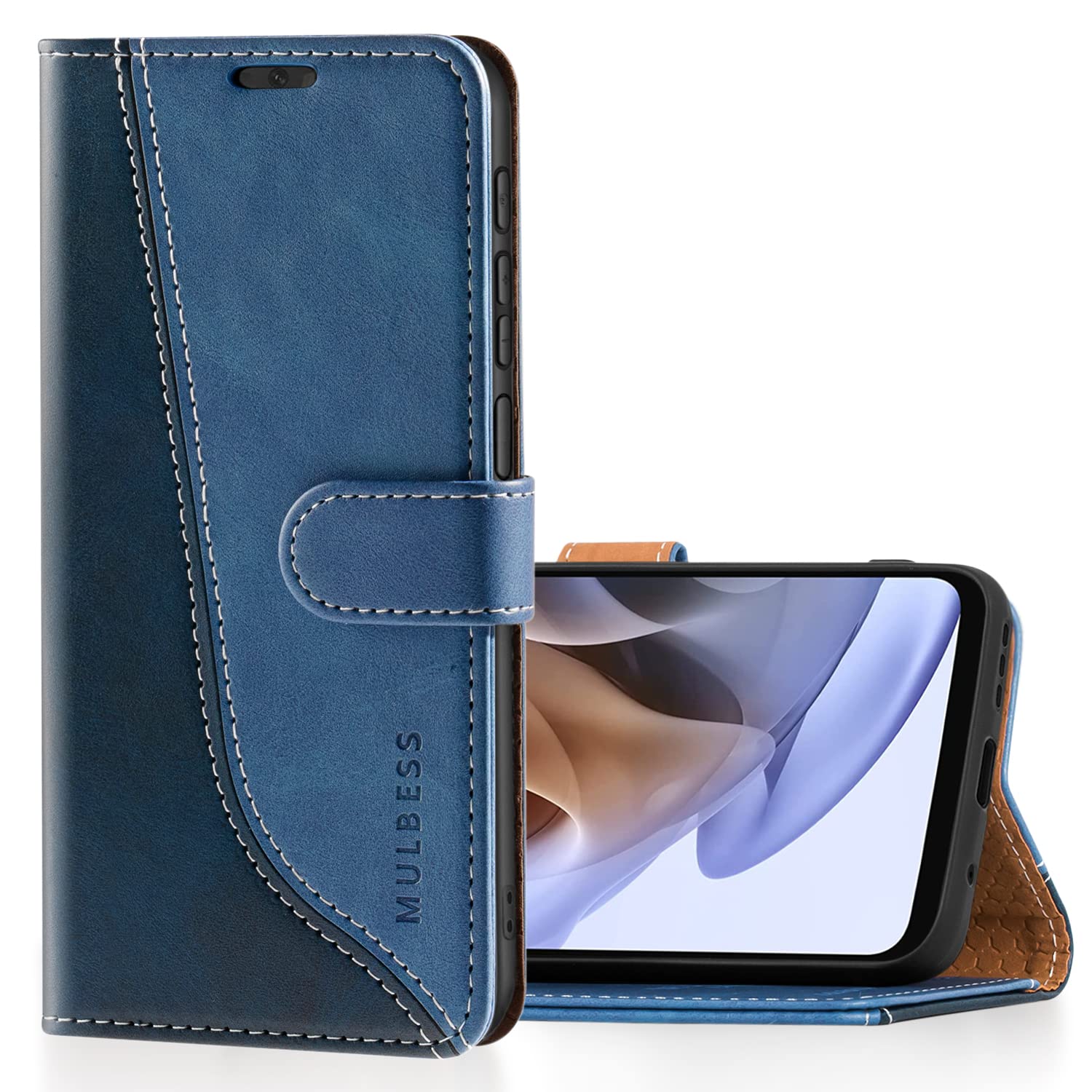 Mulbess Leder Flip Hülle Für IPhone 11 – Mit Magnetverschluss, 2 Kartenfächern & Ständerfunktion, Grau