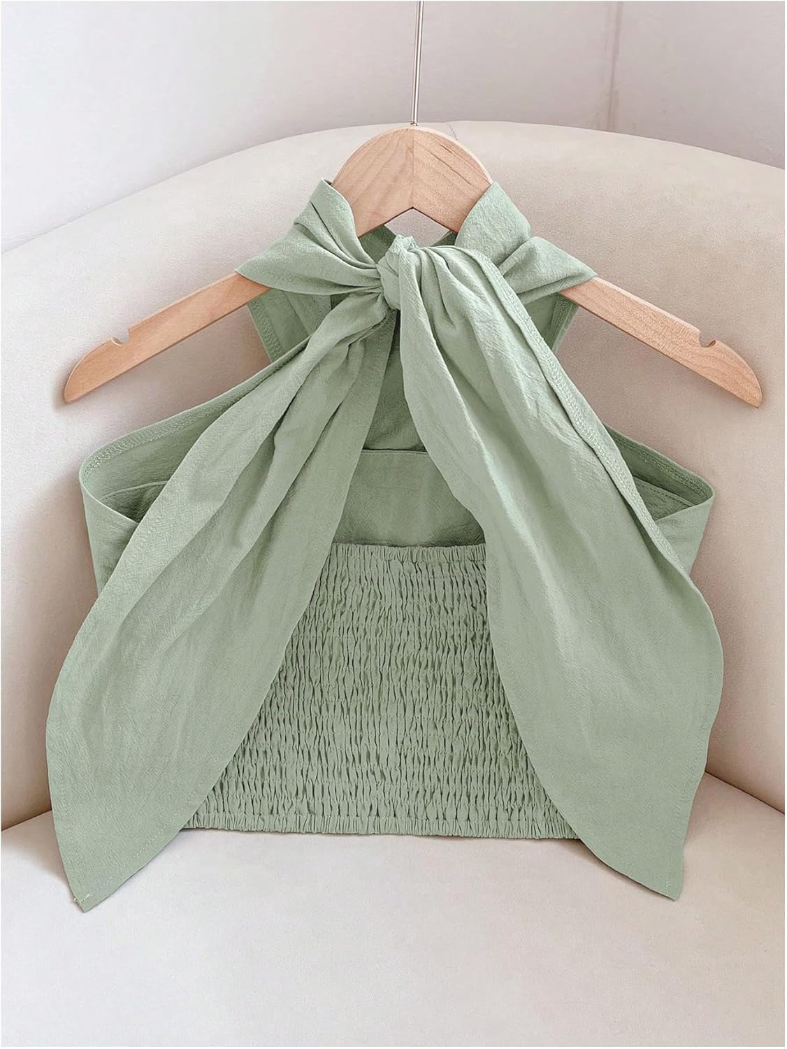 SweatyRocks Women's Wrap Halter Top Crisscross Backless Sleeveless Tank Going Out Crop Tops - Image 2