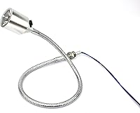 Vista 1 de PilotLights Luz de panel de cuello de cisne, luz de mapa, luz de poste - LED blanco, 18 pulgadas de longitud, interruptor de encendido/apagado de 12