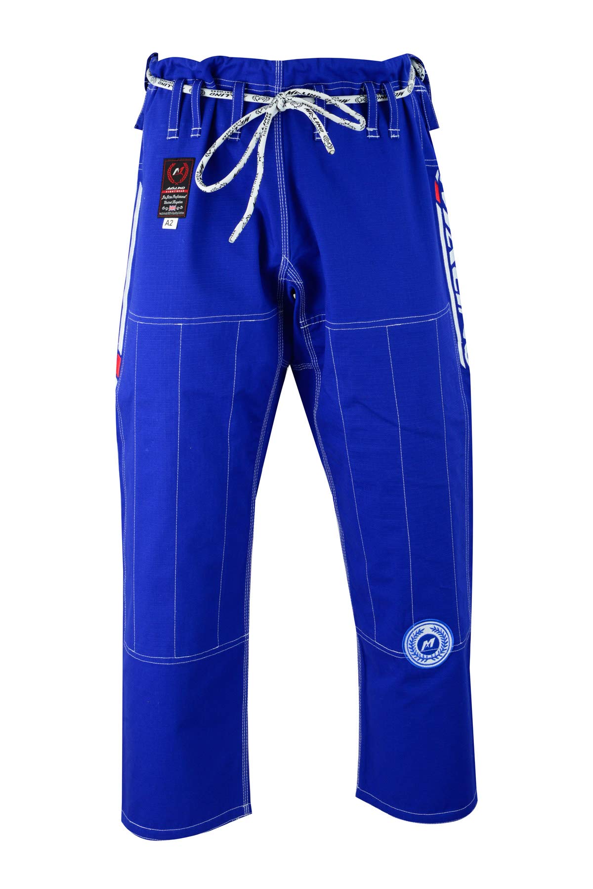 Malino Traje Jiu Jitsu Gi Brasileño Azul 550Gsm 100% Algodón Perla Tejido Talla A2