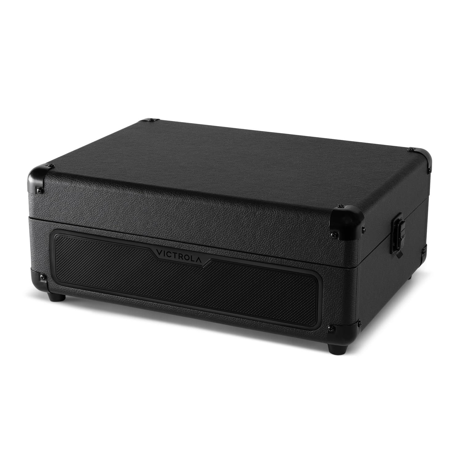 Journey Glow – Platine Vinyle Valise Portable Bluetooth avec Haut-parleurs stéréo et Basses renforcées – 18 Effets Lumineux LED RGB et Modes de Pulsation Musicale (Noir)