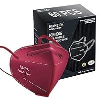 Vista 3 de HUHETA - Mascarillas KN95, paquete de 30 unidades, empacadas individualmente, 5 capas, transpirables y cómodas, mascarilla de seguridad, eficiencia