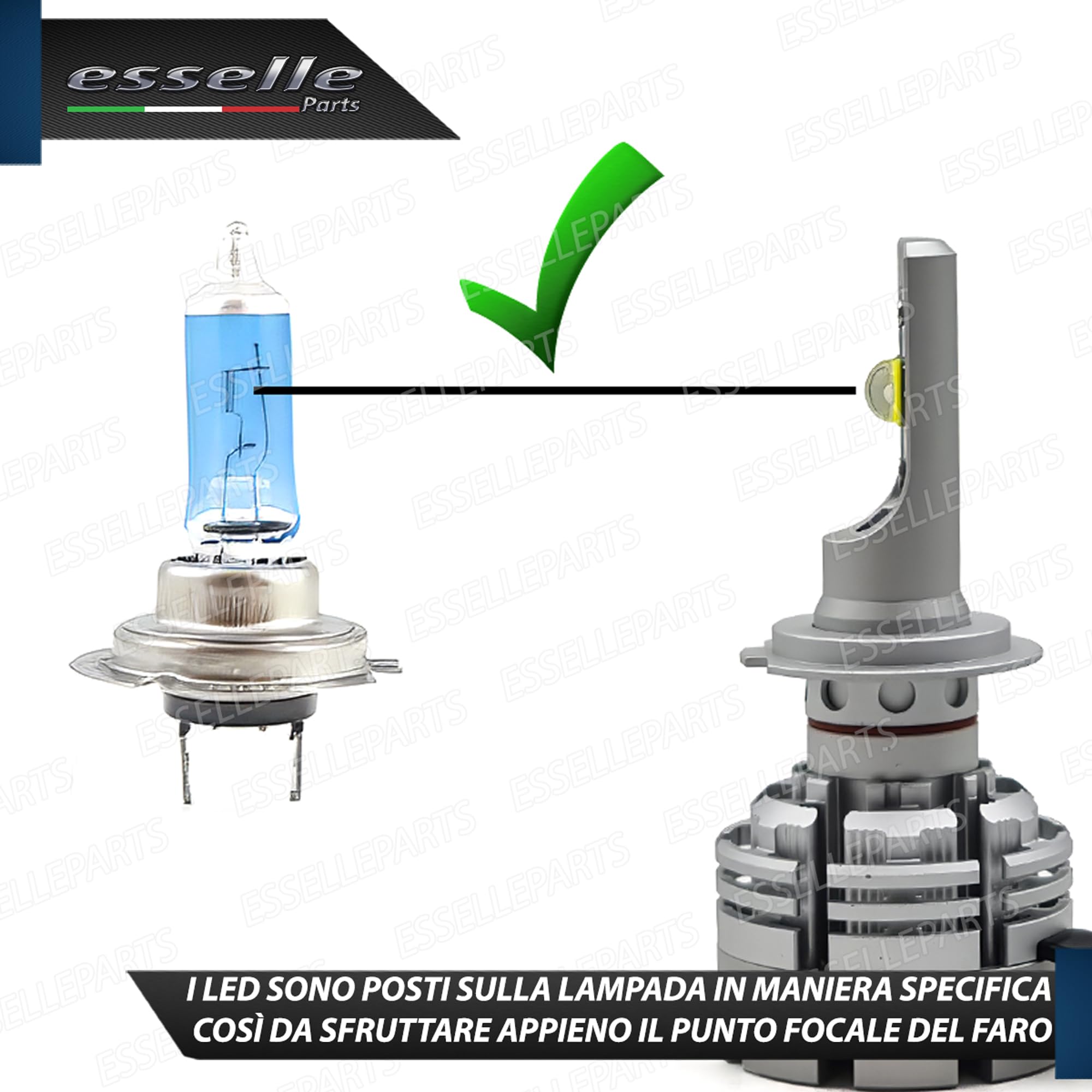 Kit Led H7 6500k Full Canbus Xenon 12000lm Lumen Mono Led Monoled X Lenticolare
