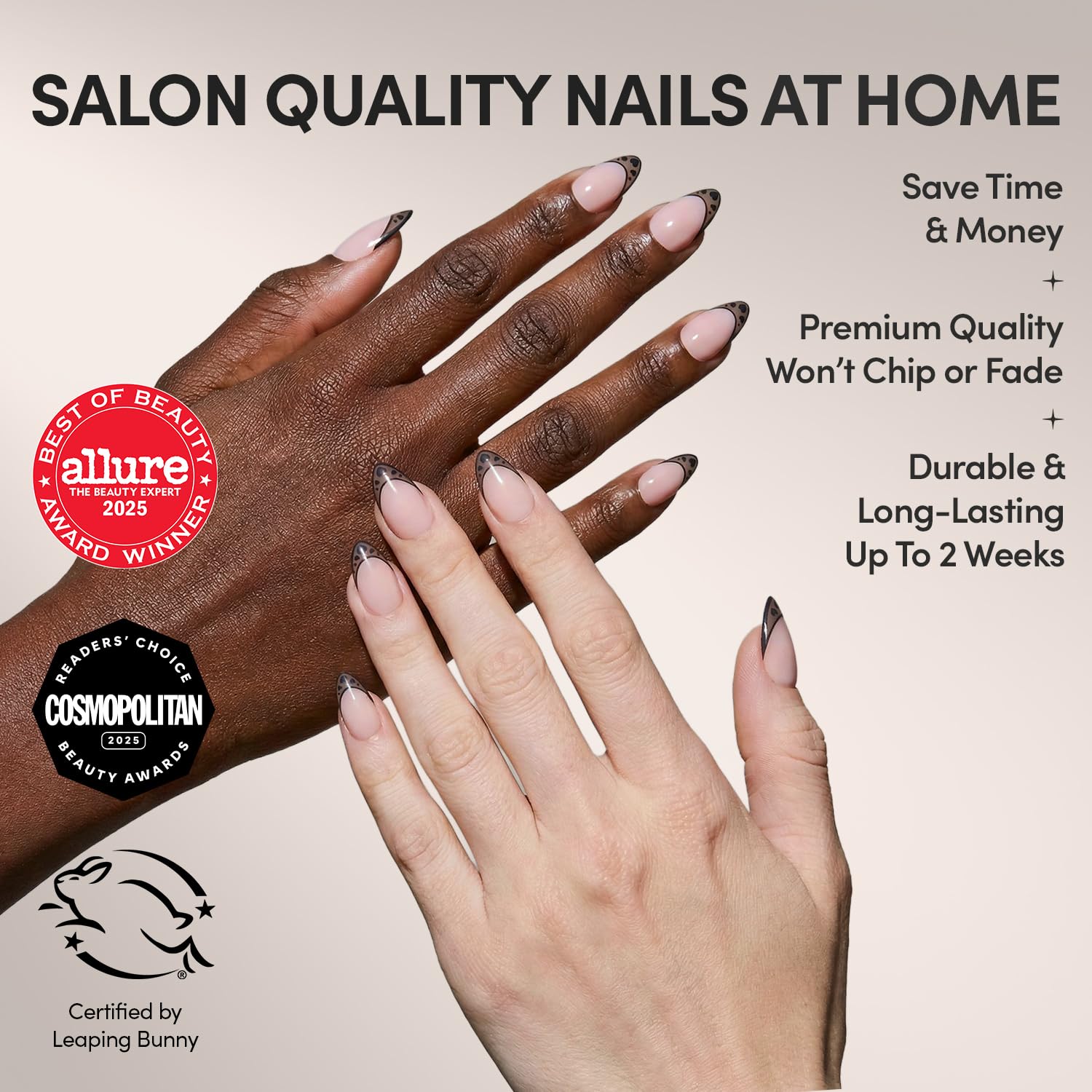 Glamnetic Press-On Nails - Salon-Style Reusable Nail Kit