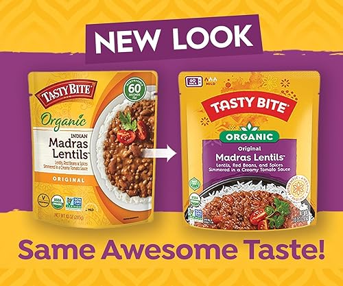 Miniatura 4 de Tasty Bite Lentejas Madras indias, bolsas de 8.6 fl oz (paquete de 8)