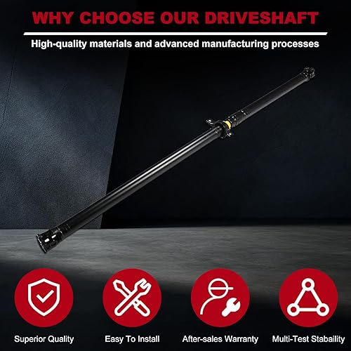 Vista 11 de Bapmic Conjunto de eje de transmisión delantero compatible con Jeep Grand Cherokee 4.0L L6 2002, 2003, 2004, repuesto # 65-9767, 52105884AA