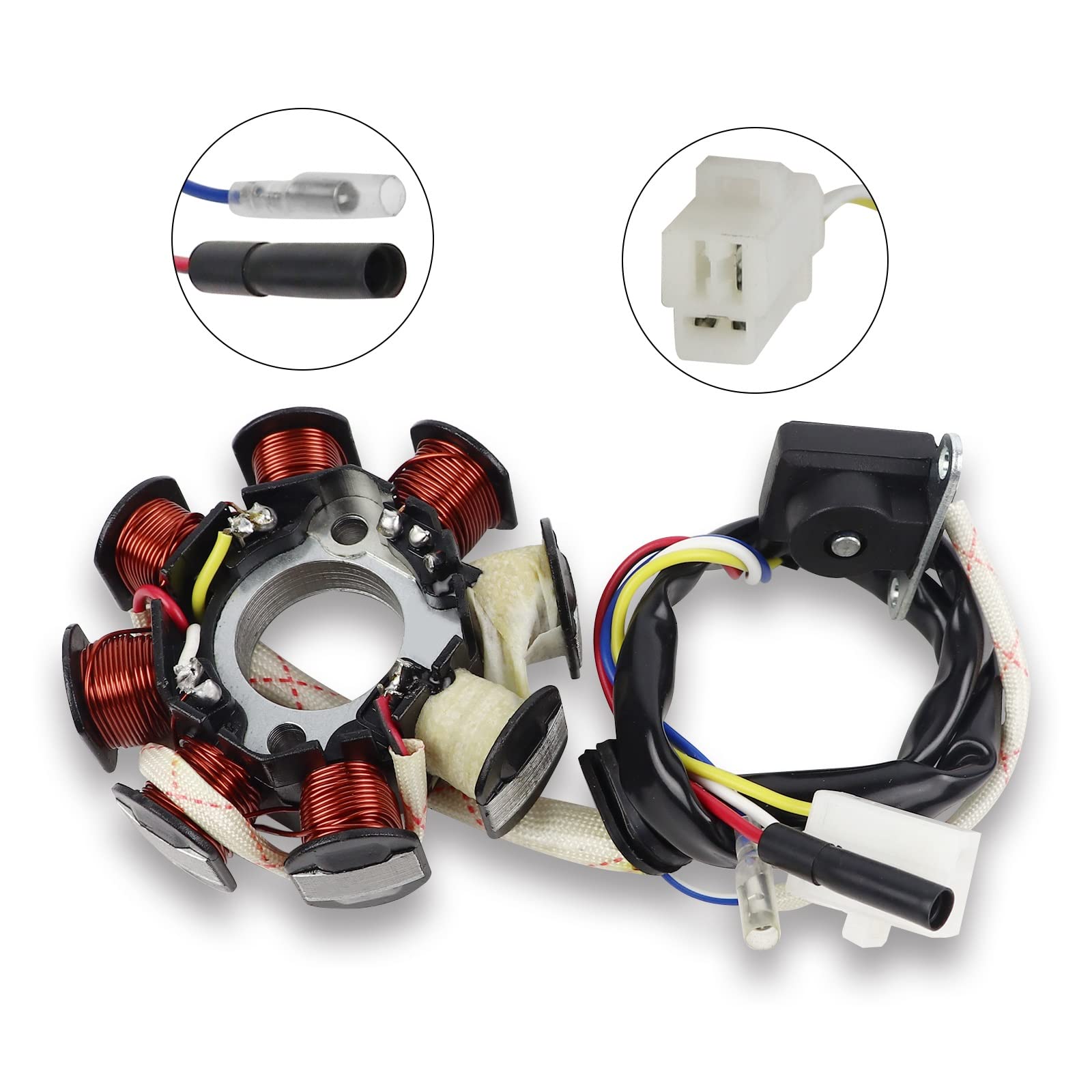 Stator Pour Scooter Chinois 50cc 4temps (4 Fils), Pièces Scooter