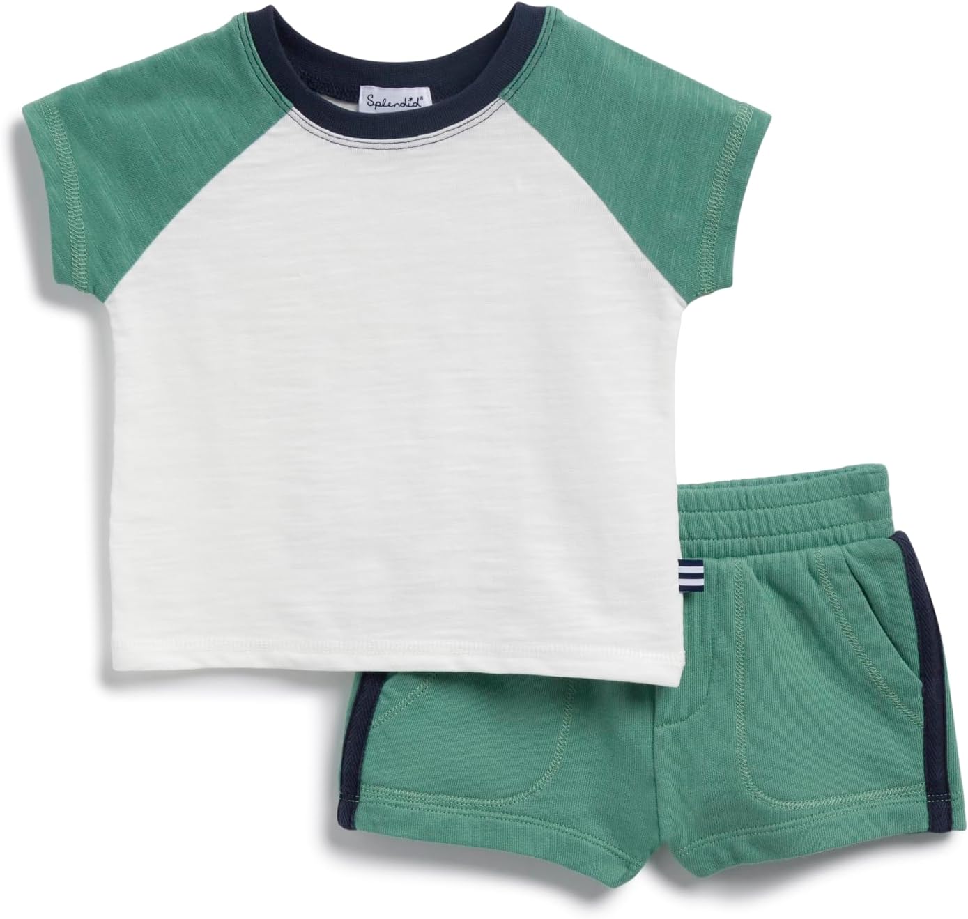 Splendid Baby Boys' Oasis Two Tone Short Sleeve Tee and Short 2-piece Set