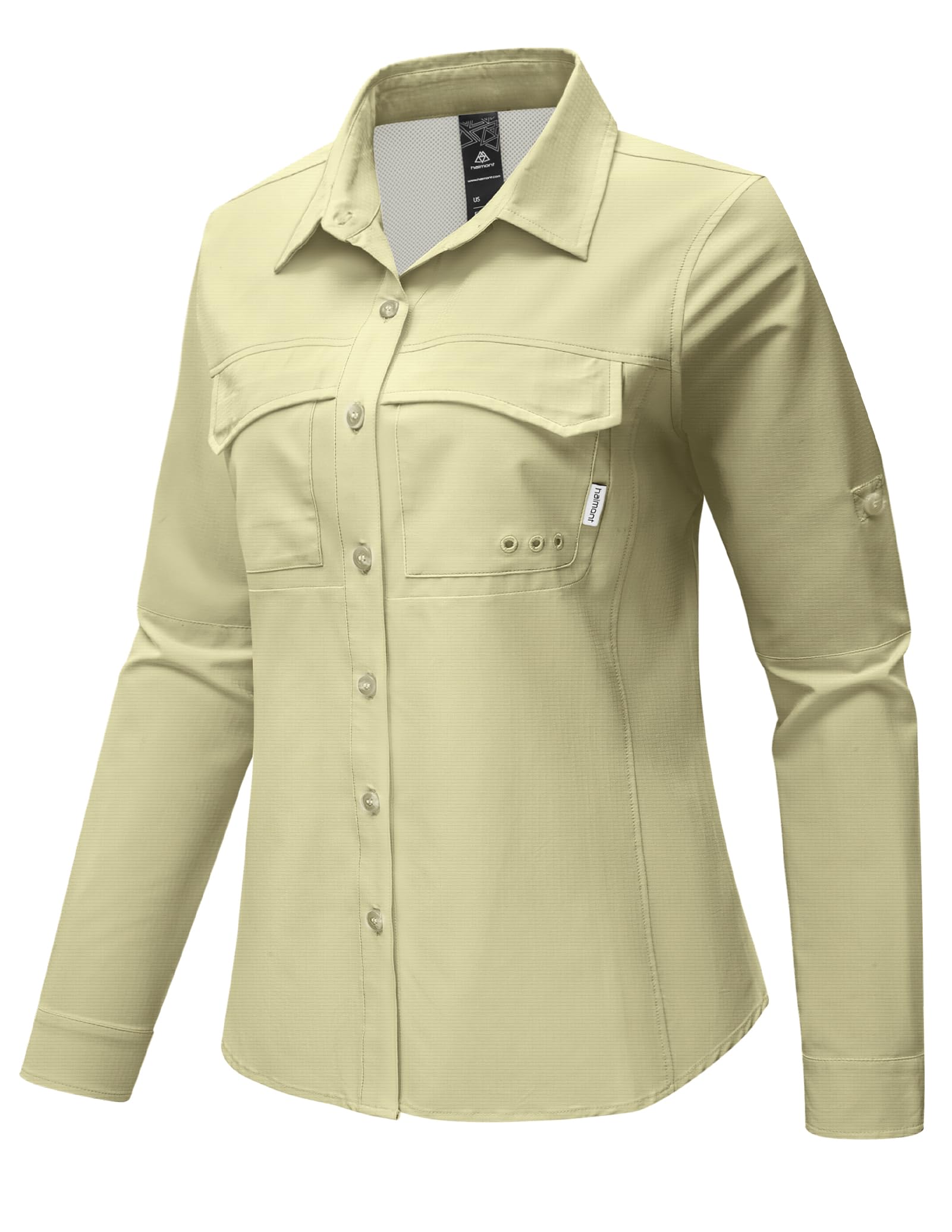 Haimont Women's UPF 50+ Long Sleeve Hiking Button Down Shirt
