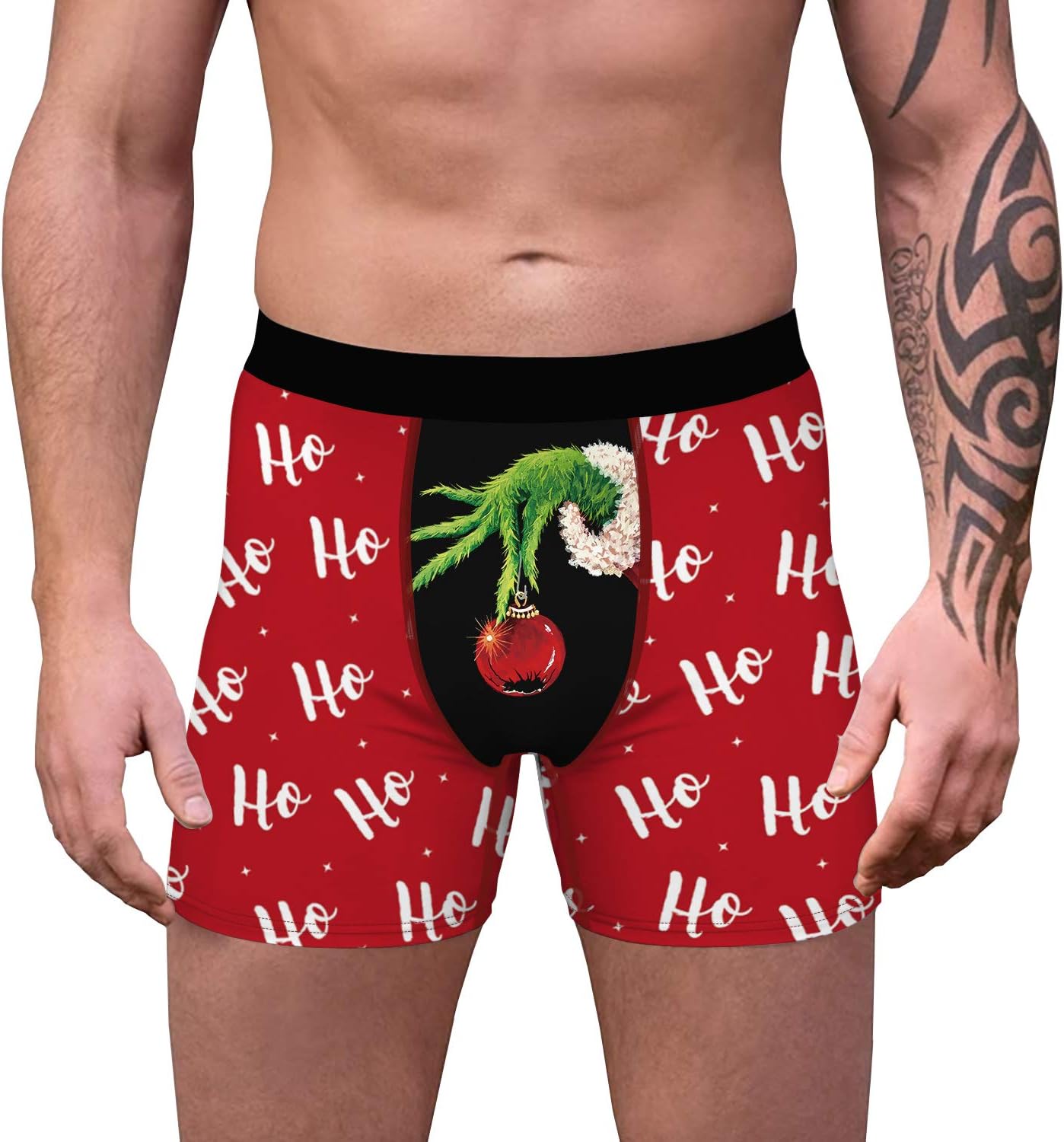 ANGEL CITIZ 1 or 3 Pack Men's Novelty Boxer Briefs Funny Boxer Shorts Hilarious Gag Gifts Christmas Underwear for Men No Fly - Image 2