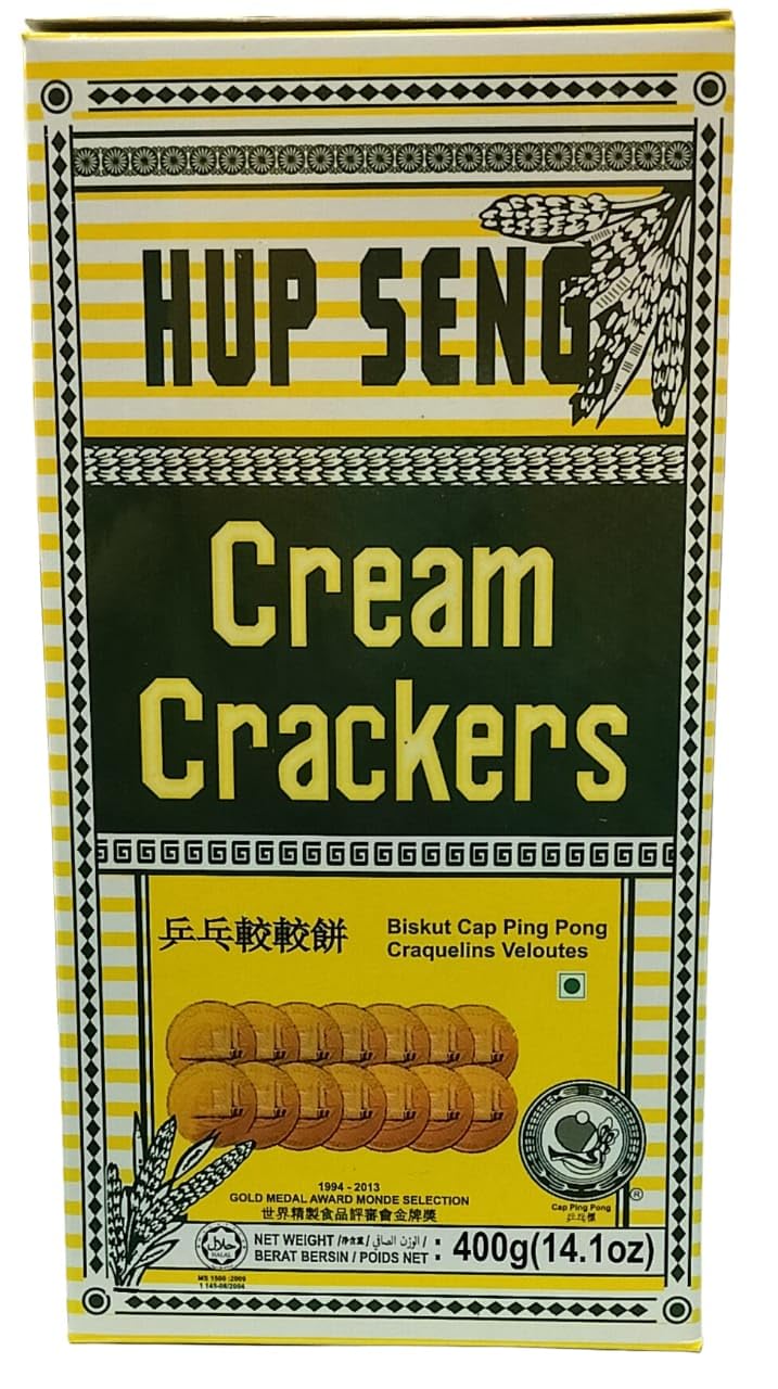 Hup Seng Classic Cream Crackers/Biskut Cap Ping Pong, 400g