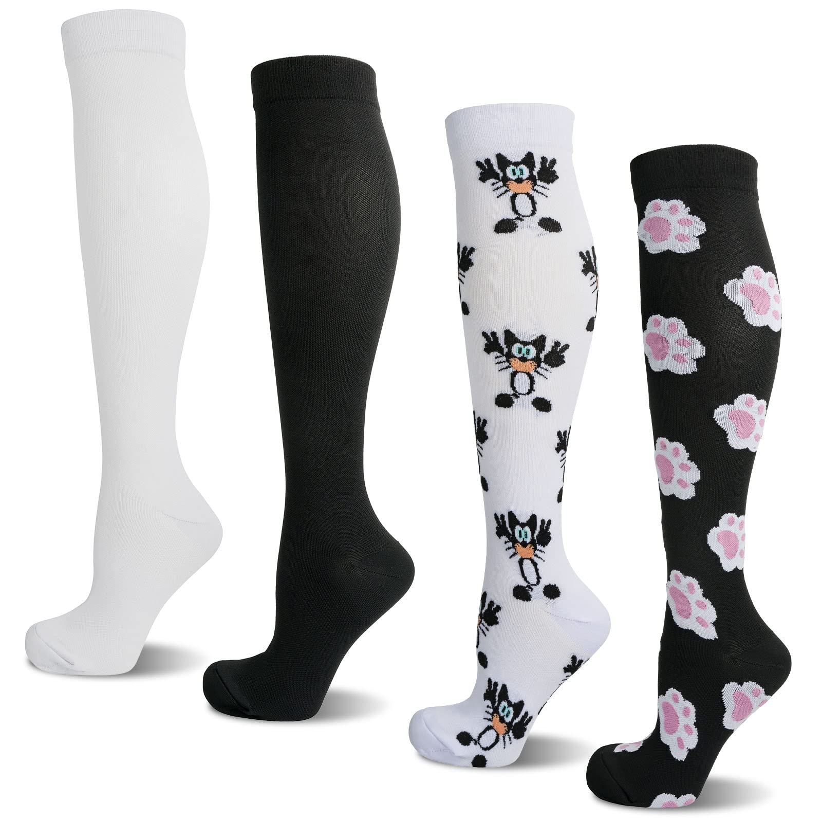 Compression Socks for Women & Men Medical Circulation 15-25 mmHg,Best for Nurses,Youth,Nursing,Running,Fitness,Travel