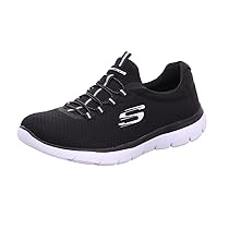 Skechers Summits Top Player, Scarpe da ginnastica Donna, Black Mesh White Trim, 36.5 EU