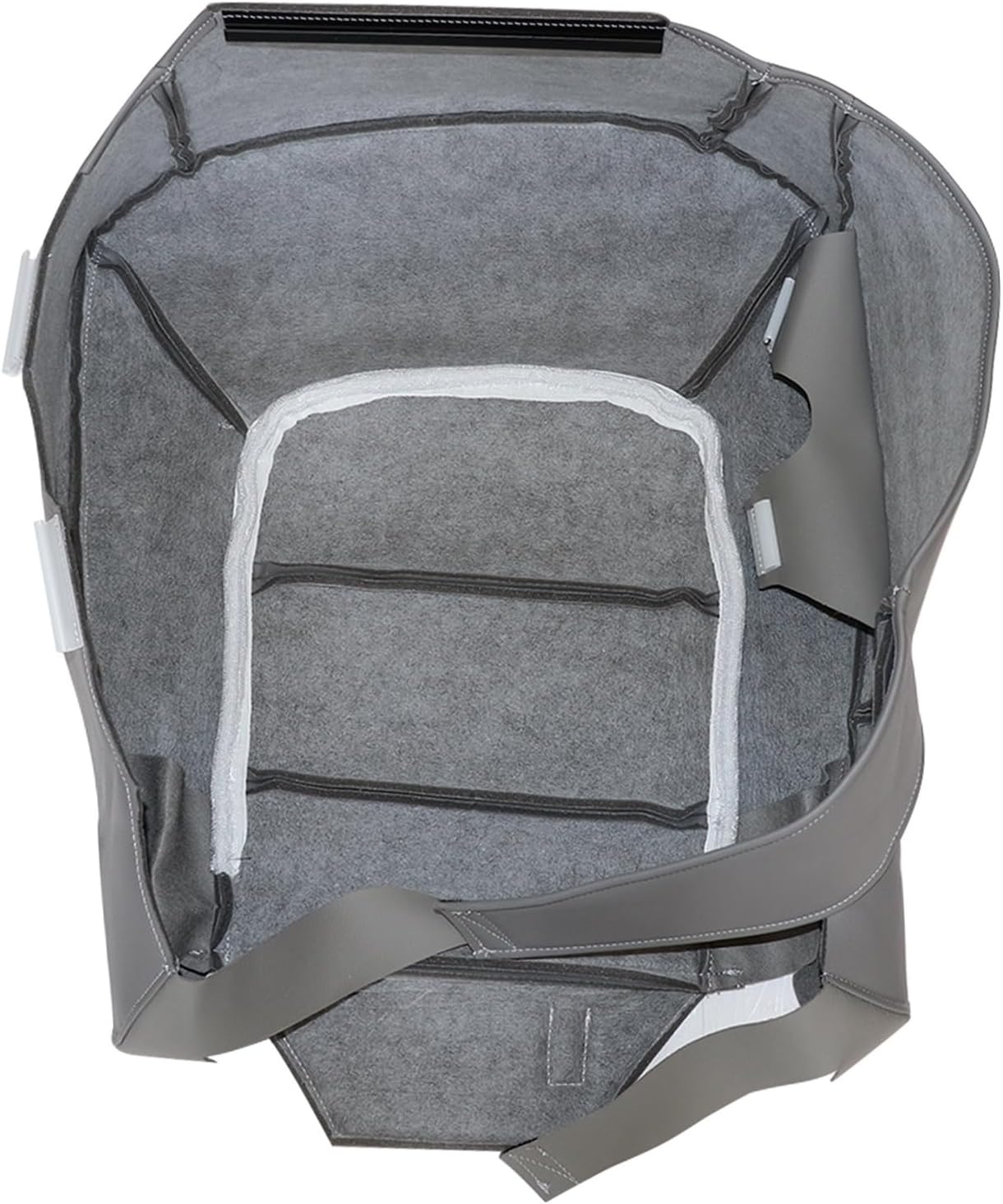 NLQR Front Passenger Bottom Replacement Seat Cover Microfiber Leather Gray Compatible with Ford Expedition 2003 2004 2005 2006