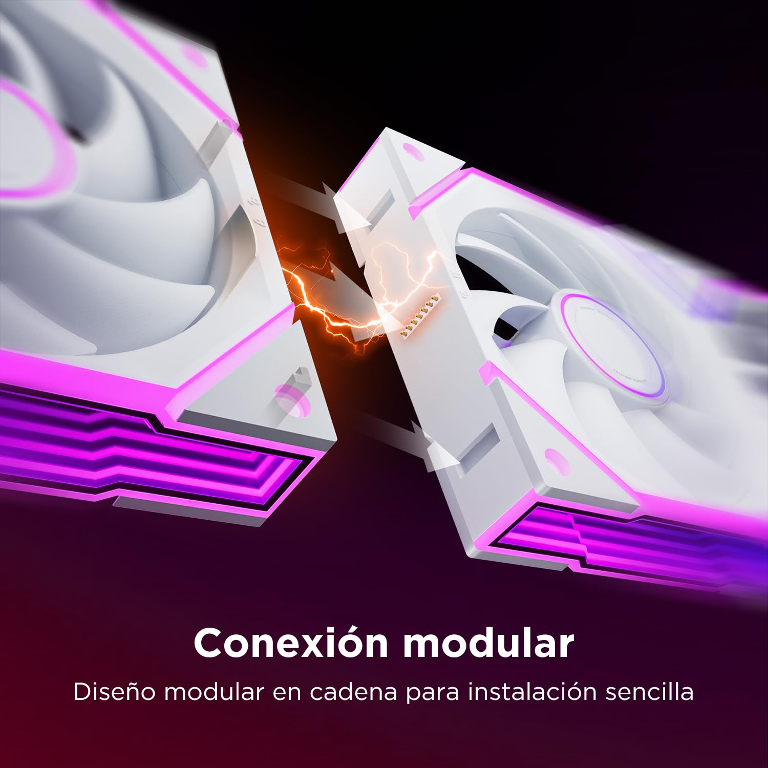 AsiaHorse NyotaUltra ARGB - Ventilador para PC (120 mm, 3 unidades, RGB Daisy Chain [Infinity Mirror] [HDB] 58.5 CFM/2000 RPM/2.05MMH2O 4 pines PWN y 5 V 3 Pin ARGB para Asus Aura GIGABYTE MSI Blanco