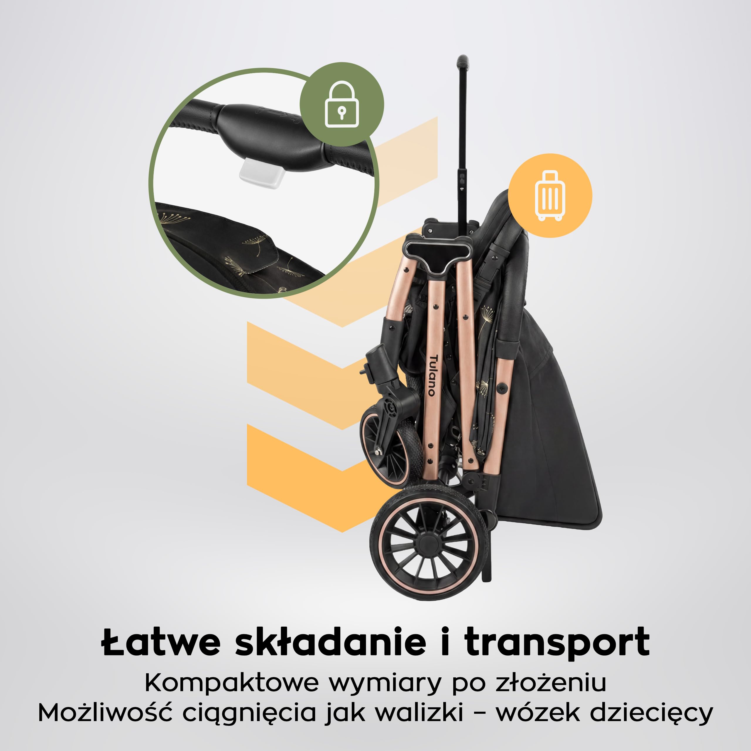 TULANO Lagos 35 wózek dziecięcy, mały, składany – wózek podróżny