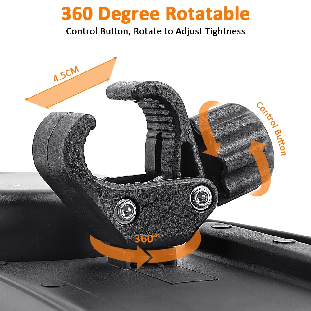 OSDUE Bandeja Universal para Cochecito,3 en 1 Bandeja para Aperitivos para Cochecitos con 2 Ganchos, Giratorio 360 Grados Accesorios Carro Bebe con Soporte para Bebidas Cochecitos con Reposabrazos.