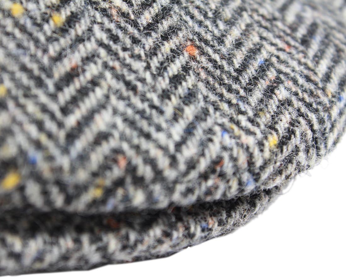 Grey Wool Flat Cap by Mucros Weavers