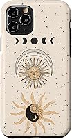 Vista 29 de Mystical Tarot Card Aesthetic Sun Moon Phases Yin Yang Space Case for iPhone 17