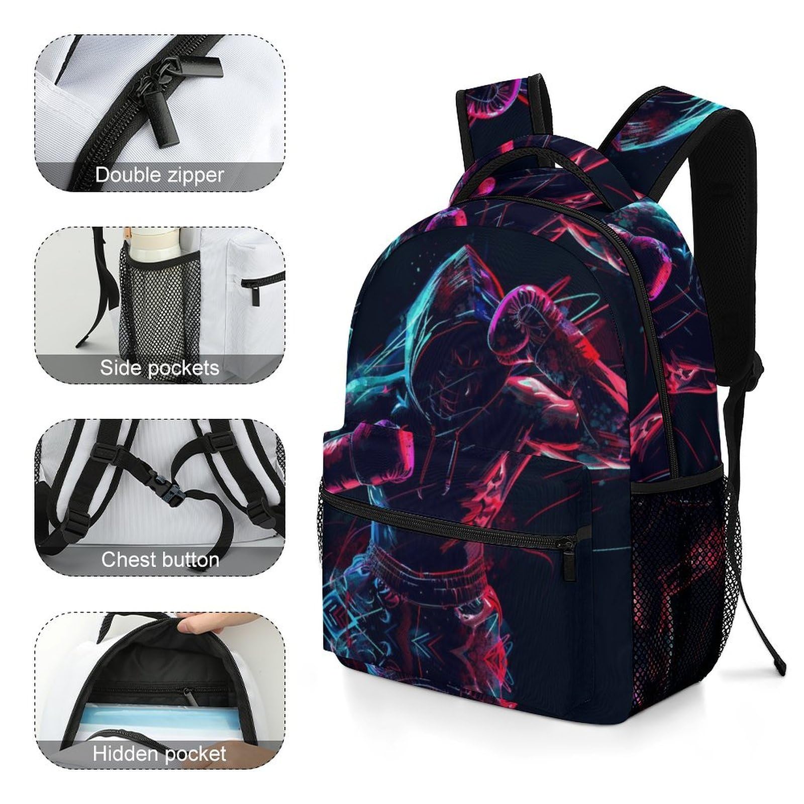Sac A Dos Pour Garçon Belle méduse Cartables Enfants Ocean Animaux Sacs D'école Sac De Voyage Sac Scolaire Pour Enfants, Garçons Filles Adolescents
