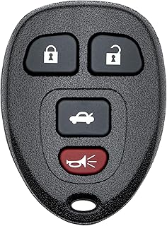 Key Fob Replacement for 06-10 Chevy Cobalt & Pontiac G6 Solstice/ 06-12 Malibu/ 07-09 G5 & Saturn Aura Sky/ 05-08 Grand Prix/ 05-09 Buick Lacrosse Car Keyless Remote, KOBGT04A, 4 Btn