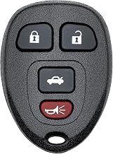 Key Fob Replacement for 06-10 Chevy Cobalt & Pontiac G6 Solstice/ 06-12 Malibu/ 07-09 G5 & Saturn Aura Sky/ 05-08 Grand Prix/ 05-09 Buick Lacrosse Car Keyless Remote, KOBGT04A, 4 Btn
