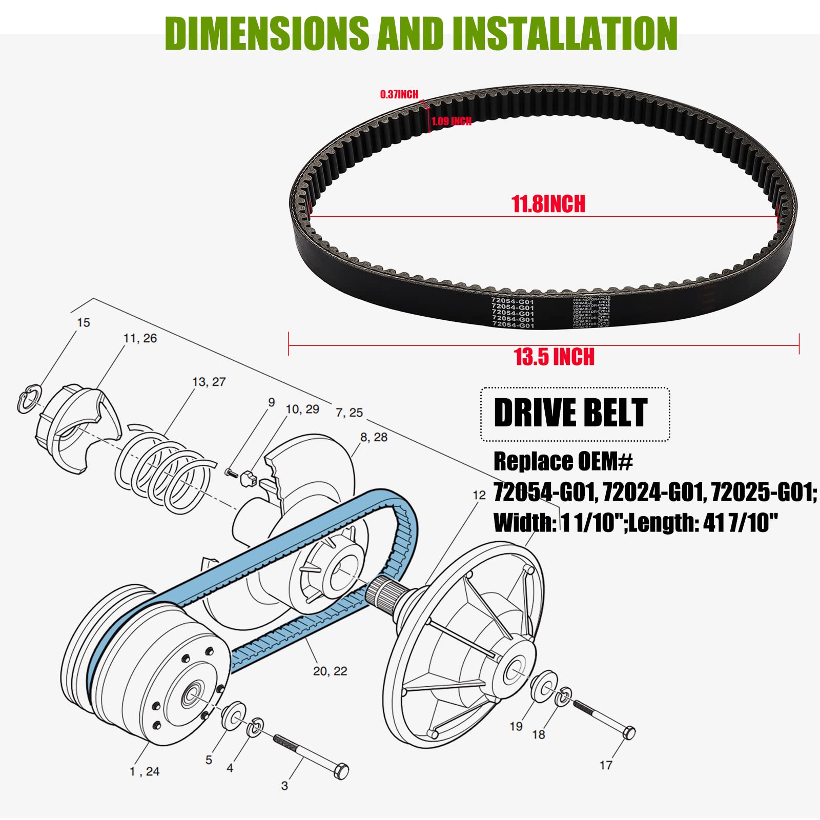 ezgo txt belt
