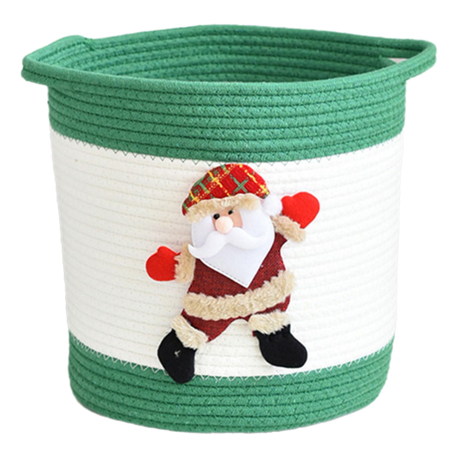 Panier de rangement élégant en coton fait main, l'excellence du tressage haut de gamme