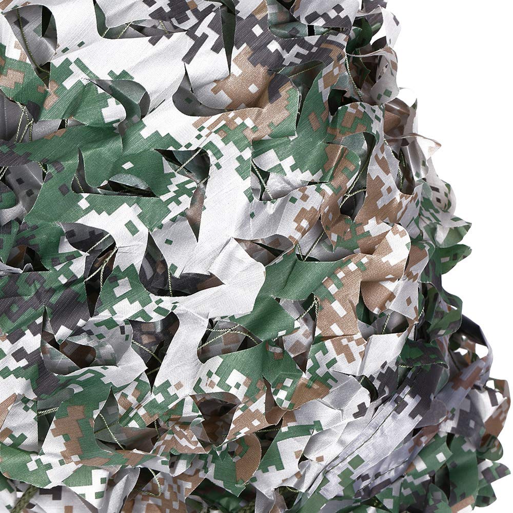Oudini Camouflanetting, 3X3m Camo Netting Camouflanet Woodland Netting For Blind Camping Sunshade Hunting Shooting Military