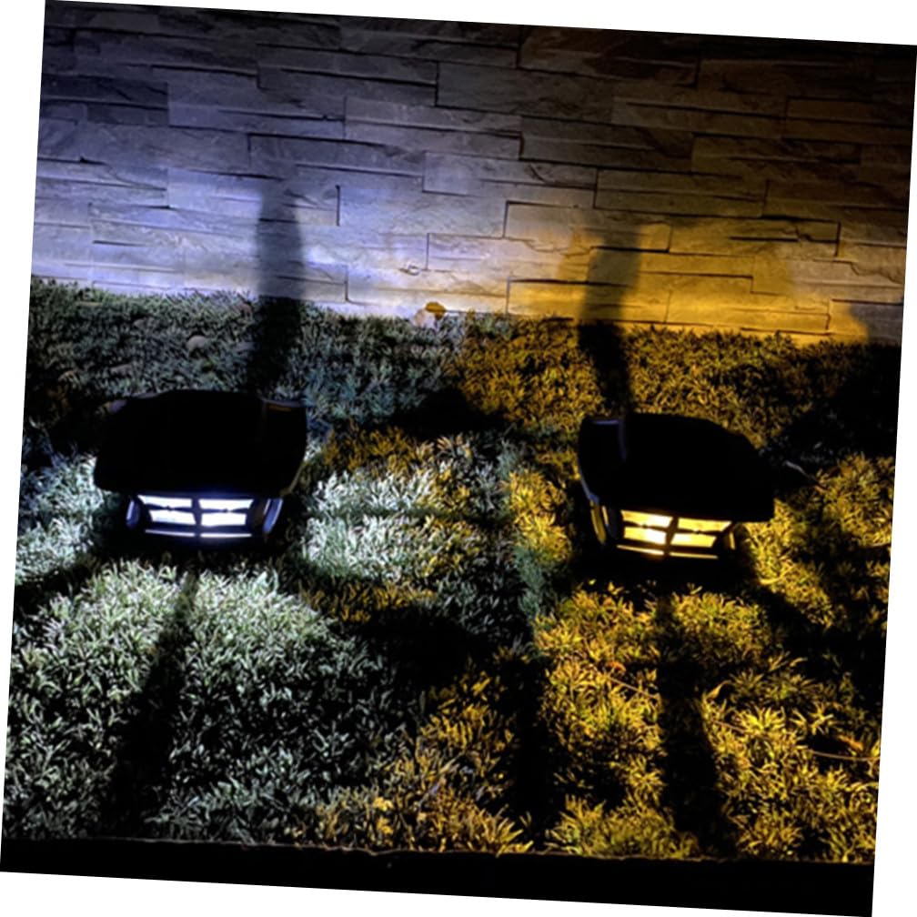 Lampe Extérieure à Énergie Solaire Noire Étanche en Plastique pour Jardin Capacité 2v/120ma et Design Simple pour Éclairage Décoratif Extérieur