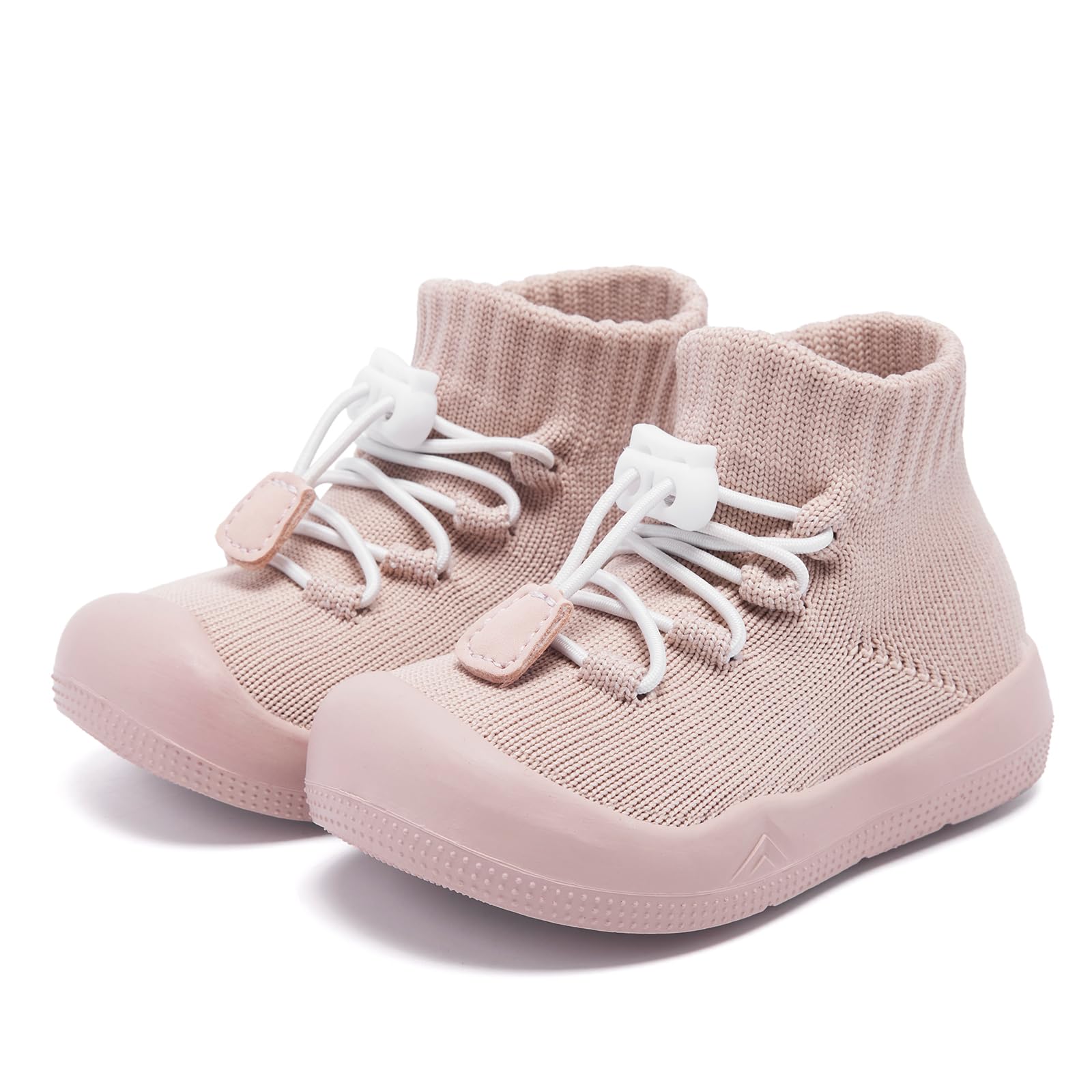 Engtoy Babysockenschuhe rutschfeste atmungsaktive weiche Gummisohle für Baby Mädchen, Rosa, 15-18 Monate Säugling