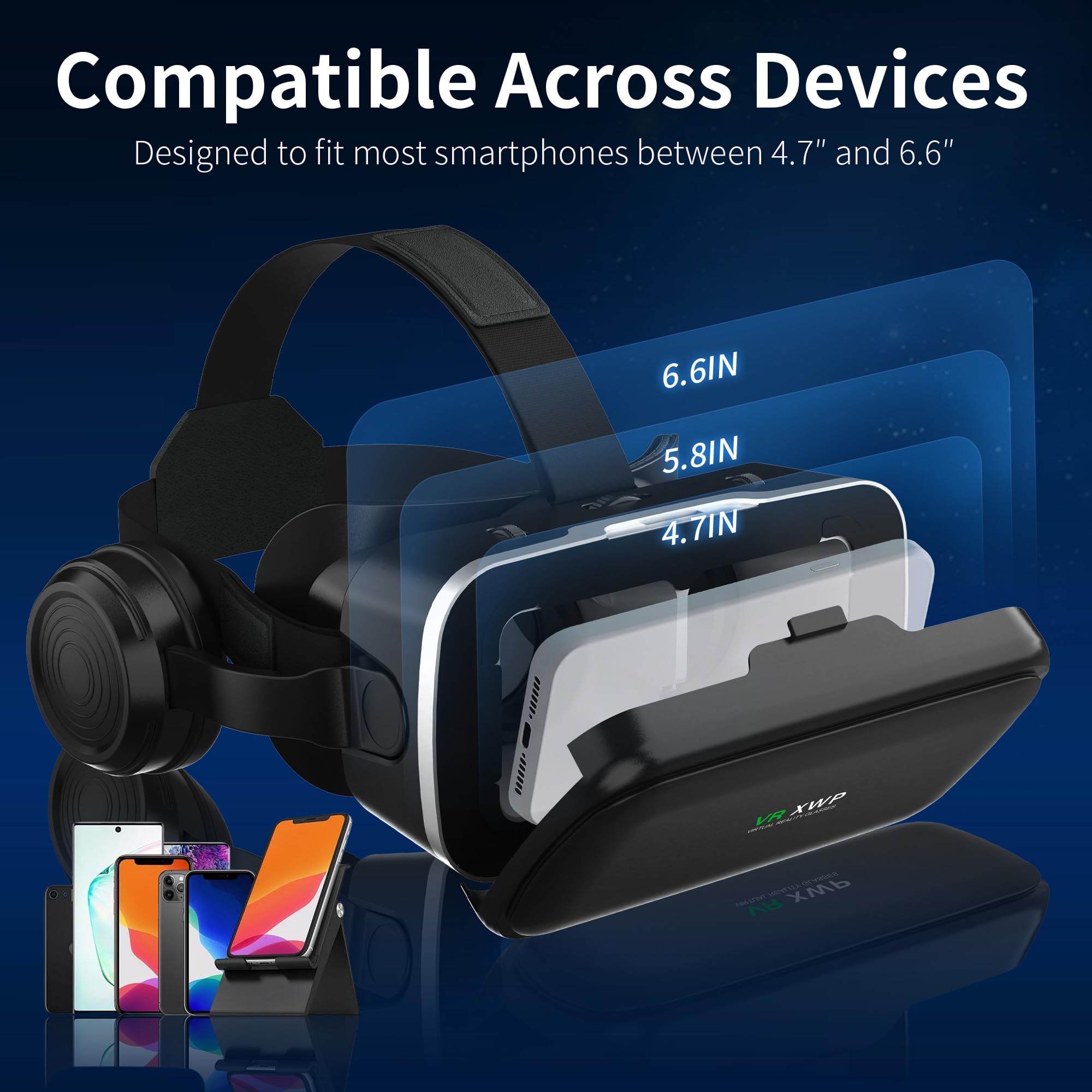 VR Brille Virtual Reality Headset 3D 360 ° für Smartphones Handy für Android iOS VR Brille Virtual Reality Headset 3D 360 ° für Smartphones Handy für Android iOS