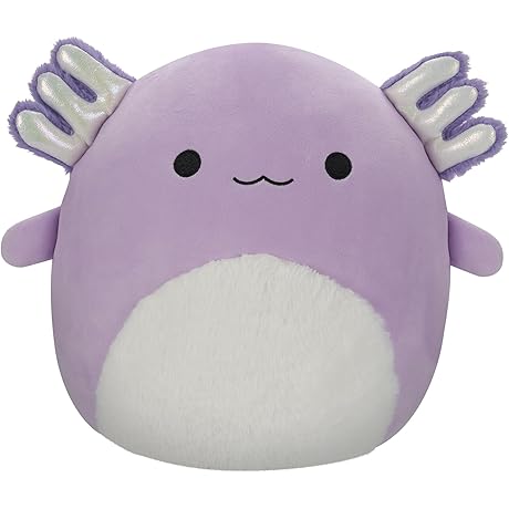 Squishmallow Original 24-Inch Jumbo Monica Purple Axolotl with Fuzzy Belly