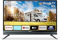 Vista 12 de SYLVOX Smart RV TV, Televisor de 19" de 12 Voltios para RV, Camper DC/AC, HDTV, Compatible con Google OS, Soporta Descarga de Aplicaciones