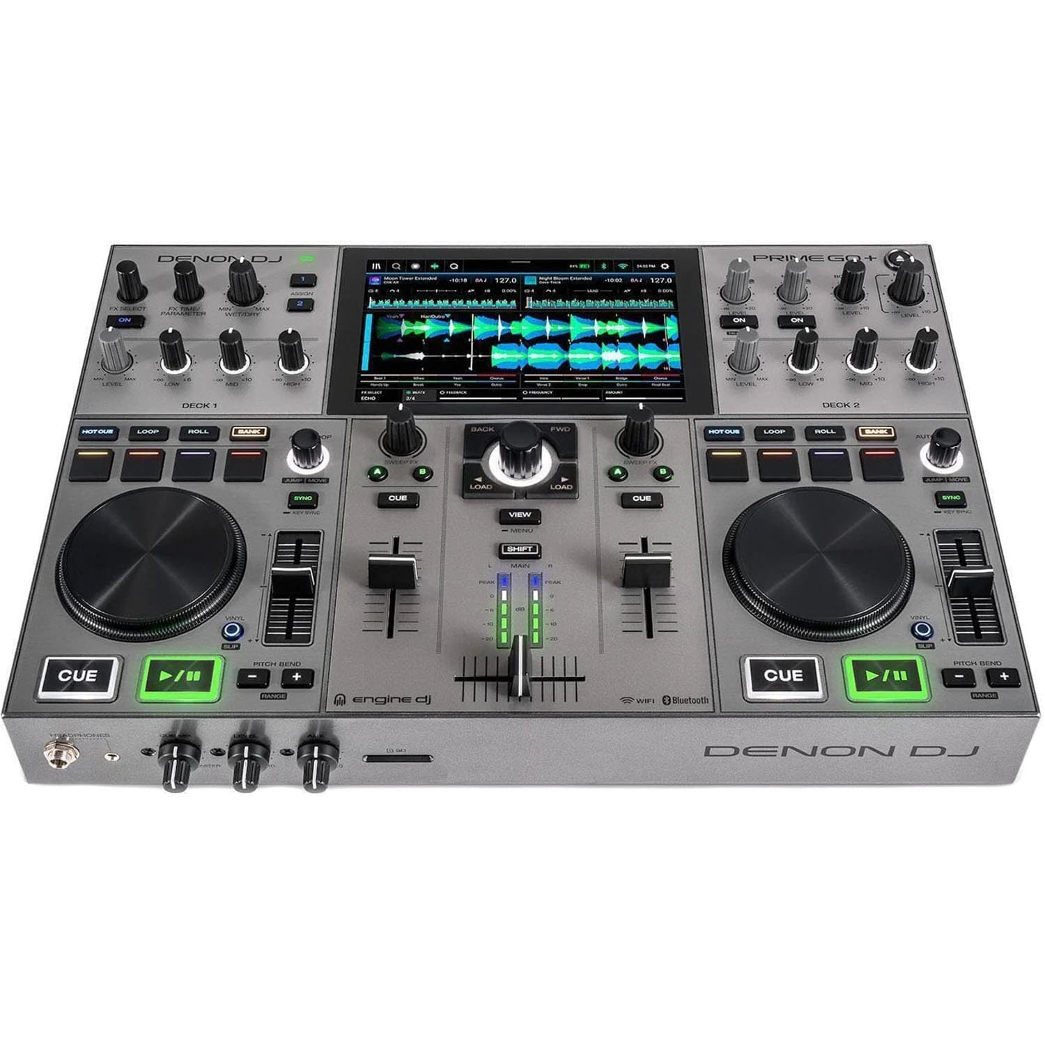 DJ Prime GO+ Portable Standalone DJ System – PSG Audio MP0919 – (2) XLR Cables Bundle