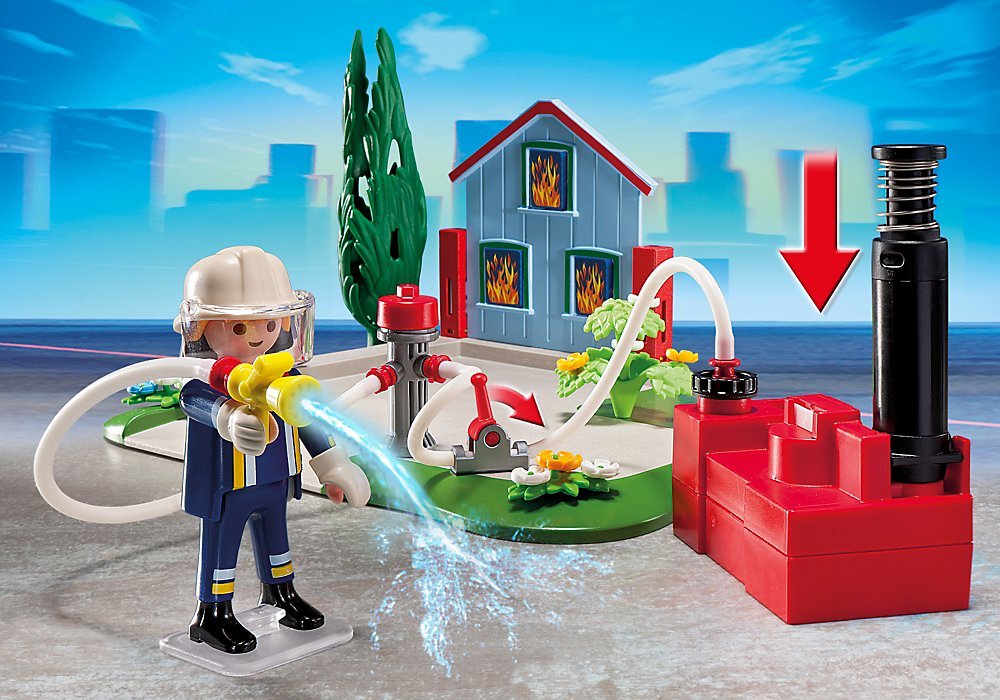 PLAYMOBIL City Action - Compact Set Aniversario: Bomberos y Quad (5169)