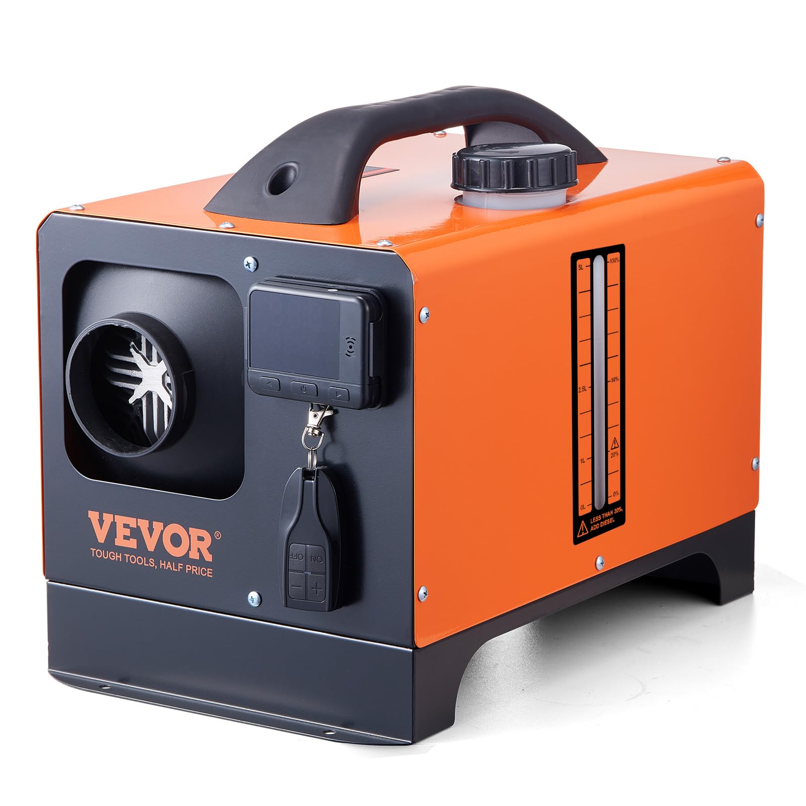 VEVOR Riscaldatore d'Aria Diesel All-in-One per Auto Camion RV 12V 8KW Temperatura Regolabile 8℃ -36℃ Controllo Telecomando, Riscaldatore da Parcheggio Consumo di Carburante 0,16-0,62L/h BTU 15-20m²