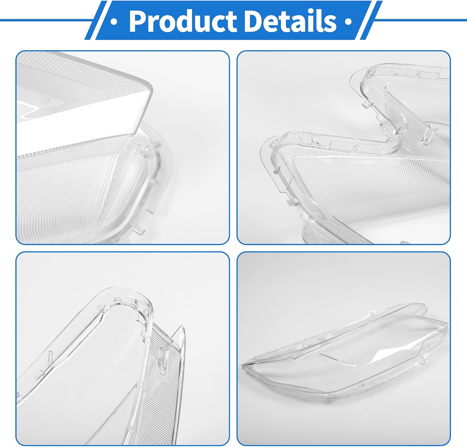 Headlight Lens Cover Headlight Headlamp Lense Clear Lens Cover for Honda CRV 2015-2016 Clear PC 1 Pcs Front Right Car