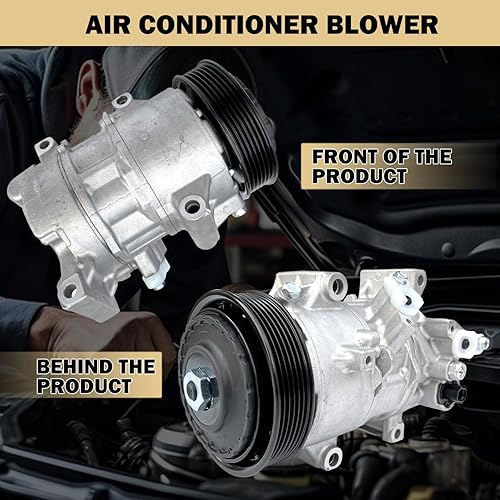 Miniatura 65 de Compresor de aire acondicionado AC para Ford Police Interceptor Utility 2013-2015, Ford Explorer 2011-2015, con embrague de A/C, compresor de CA