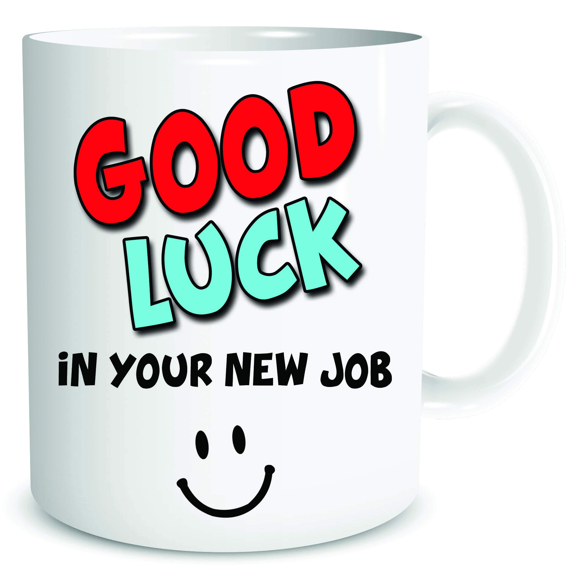 Peachy Antics White Good Luck In Your New Job Coffee Mugstea Cup Leaving Mug Colleague Work Gift Bye Farewell Wsdmug1951