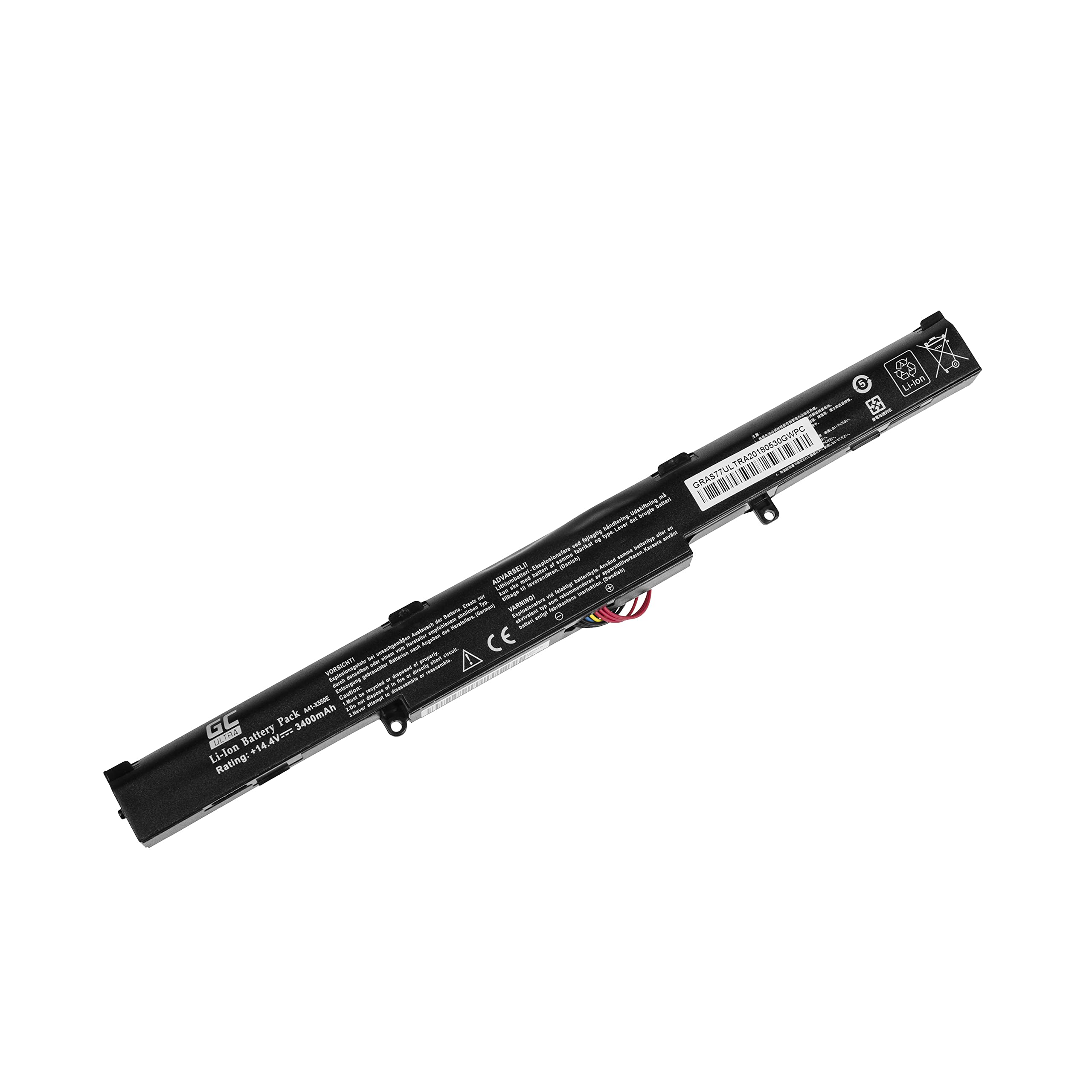 Green Cell A41-X550E bateria do laptopa Asus X550D X550DP R510D R510DP F550D F550DP F750L F750LB X750J X750JB X750JN X750L X750LB X750LN (Ultra - 3400 mAh)