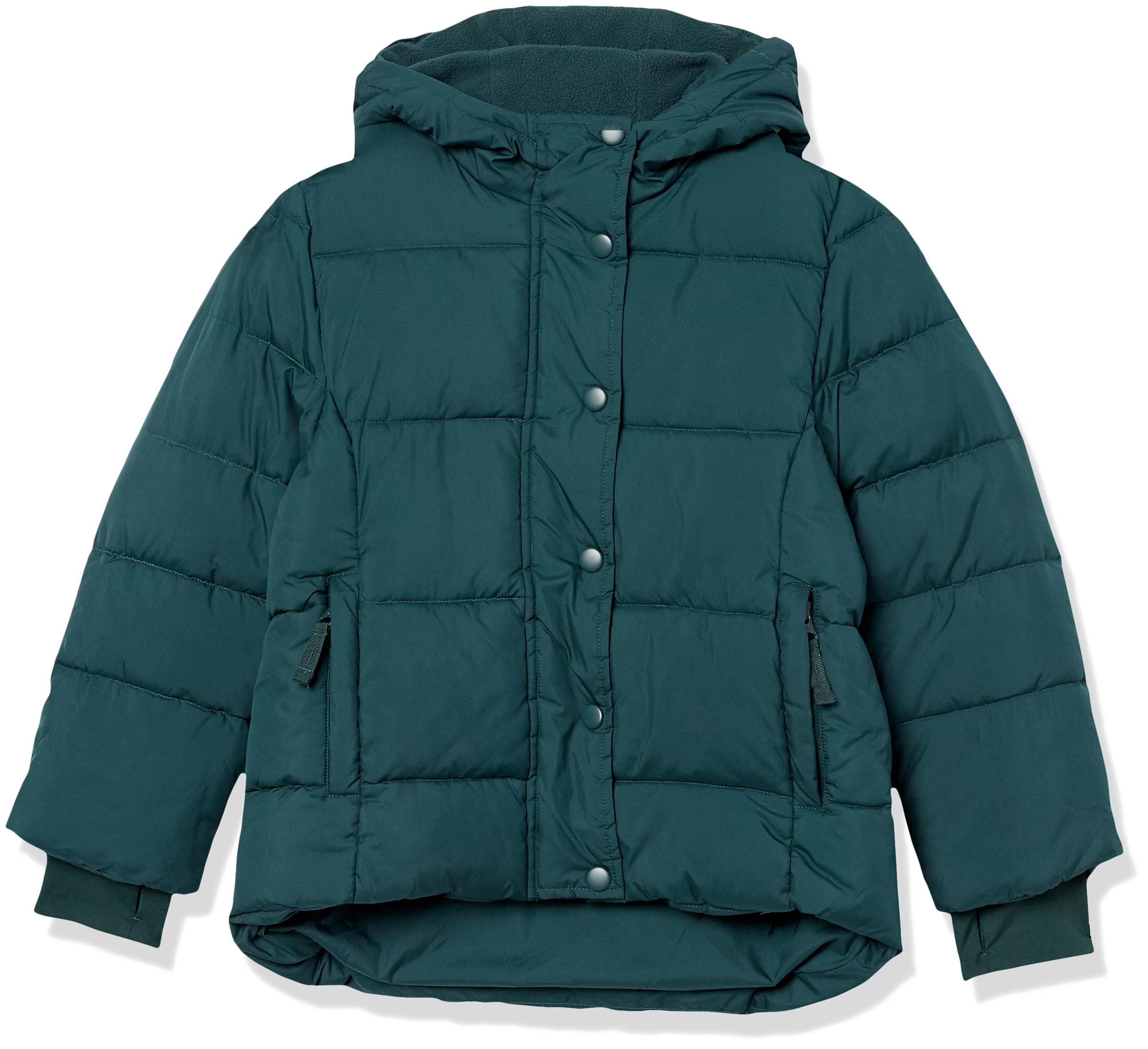 Amazon Essentials Girls and Toddlers' Heavyweight Hooded Puffer Coat, Water-Resistant