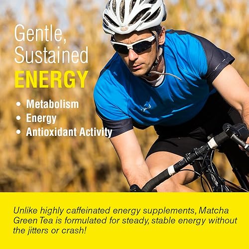 Miniatura 4 de SOLARAY Té verde Matcha 300 mg  Energía saludable, antioxidante, apoyo para el metabolismo del estado de ánimo  100 VegCaps