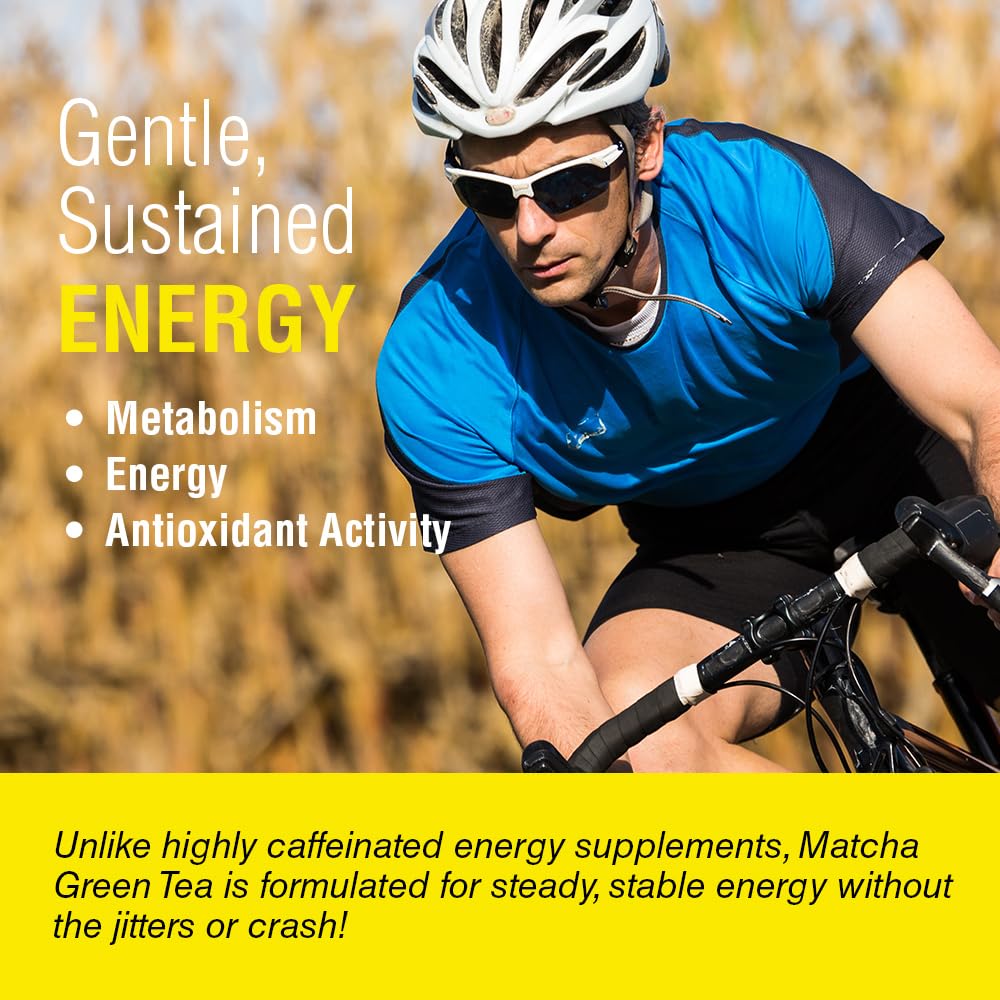 SOLARAY Matcha Green Tea 300 mg Healthy Energy Antioxidant Mood Metabolism Support 100 VegCaps — view 4