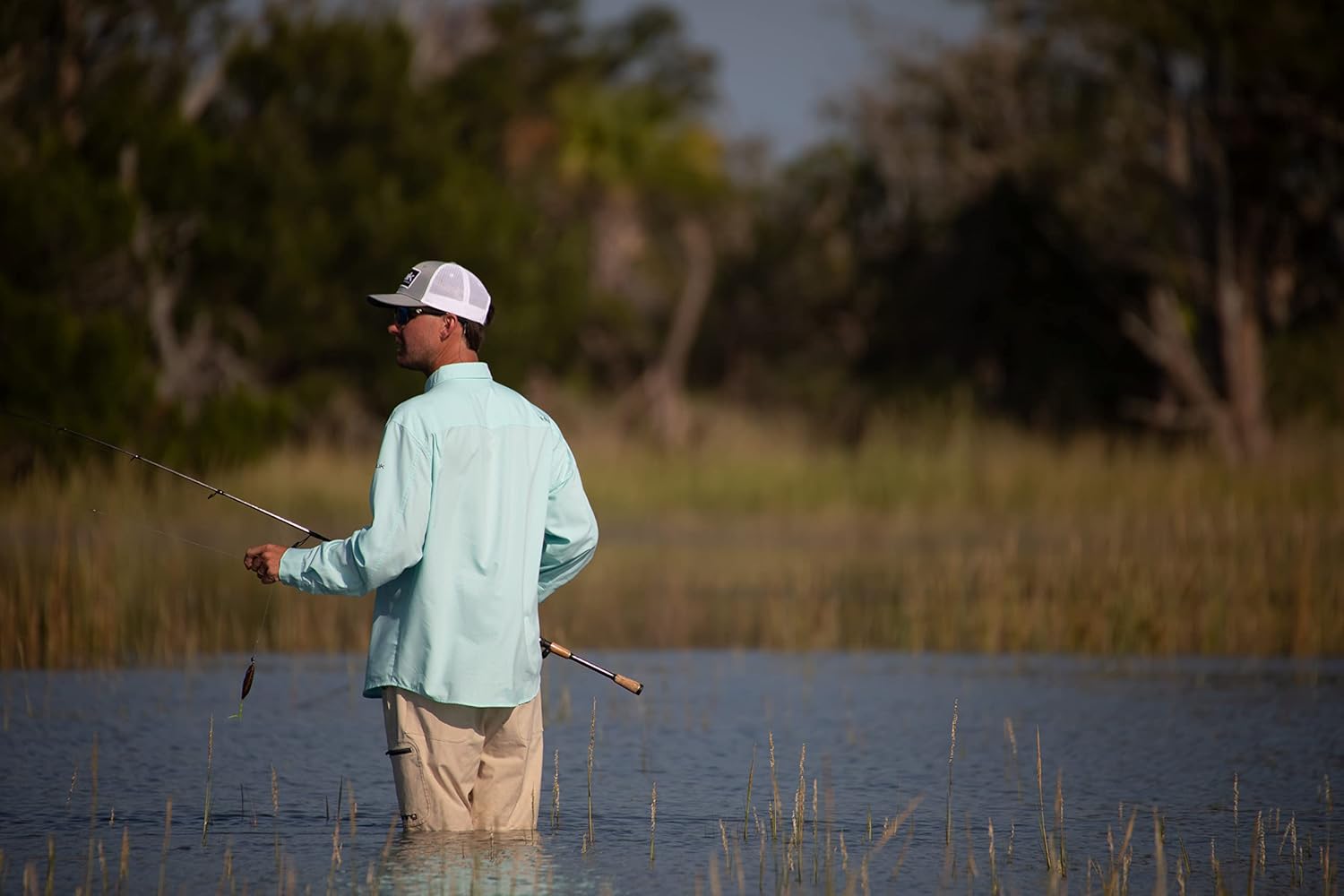 HUK Men's Next Level Quick-Drying Performance Fishing Shorts Khaki - 10.5" X-Large