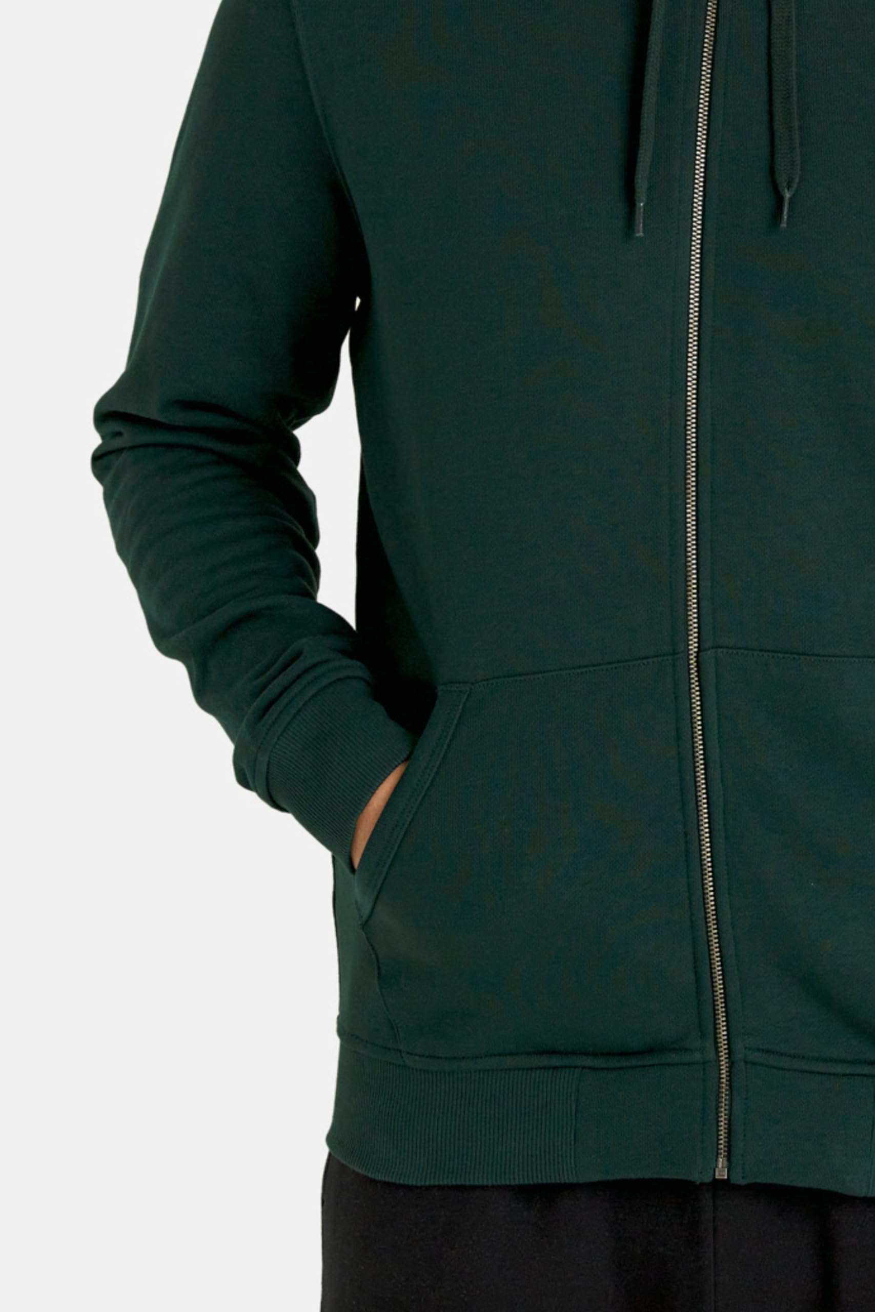 Lyle & Scott Męska bluza z kapturem z zamkiem błyskawicznym, ciemnozielony, XL