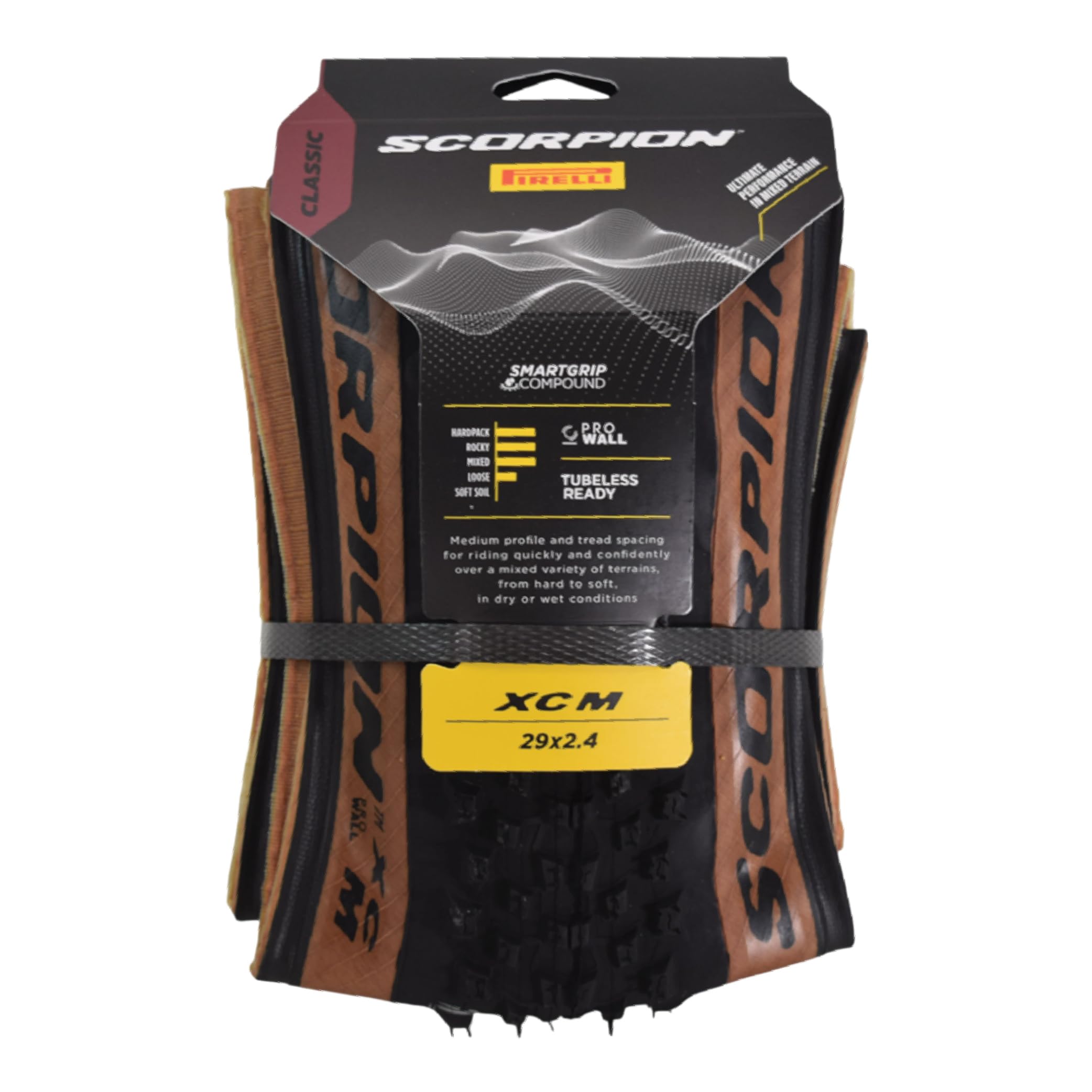 Amazon.com : Pirelli Scorpion Sport XC M Classic Tan-Wall Bicycle