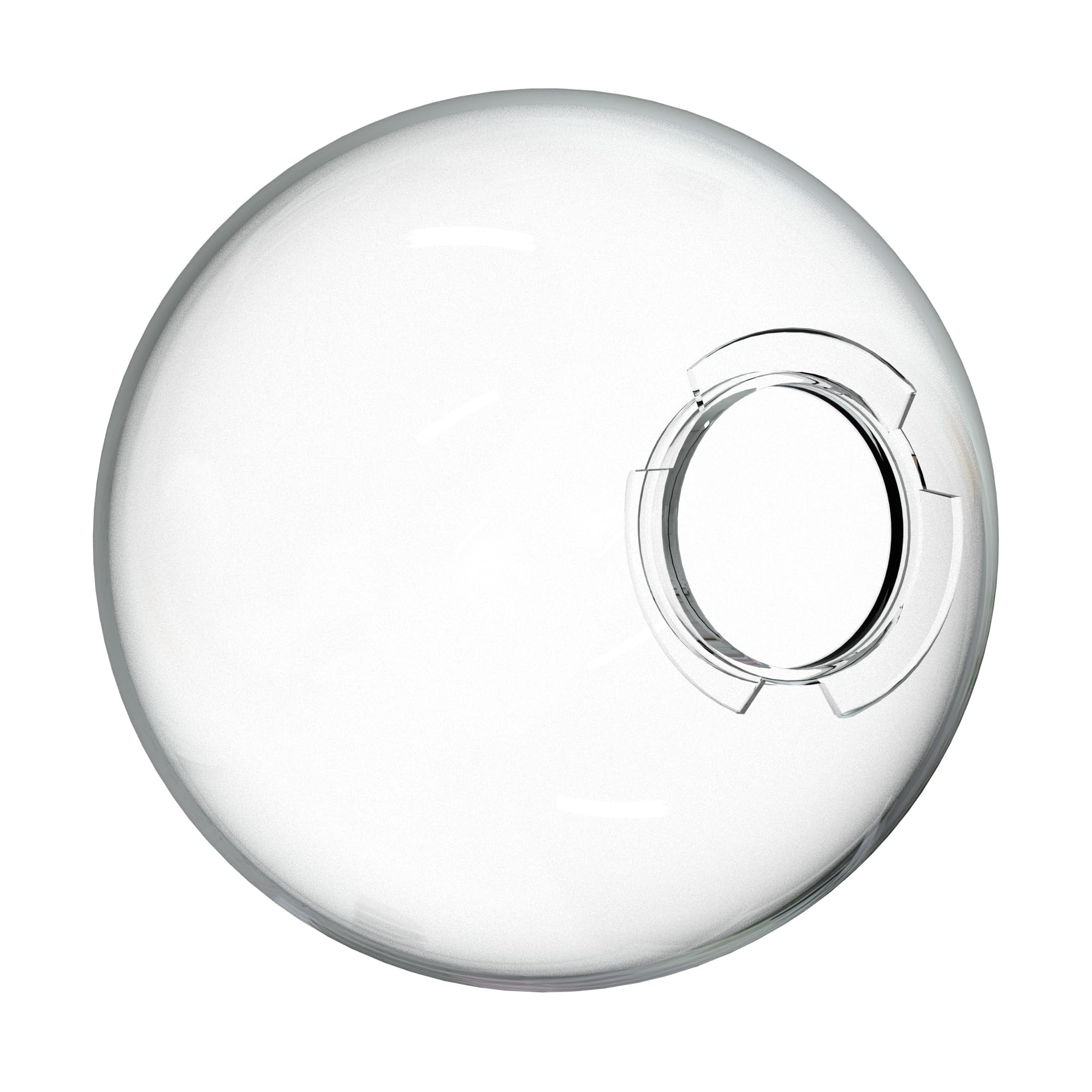 KASTLITE 12" Clear Acrylic Lamp Post Globe, 4-5/8in Twist Lock, US Made
