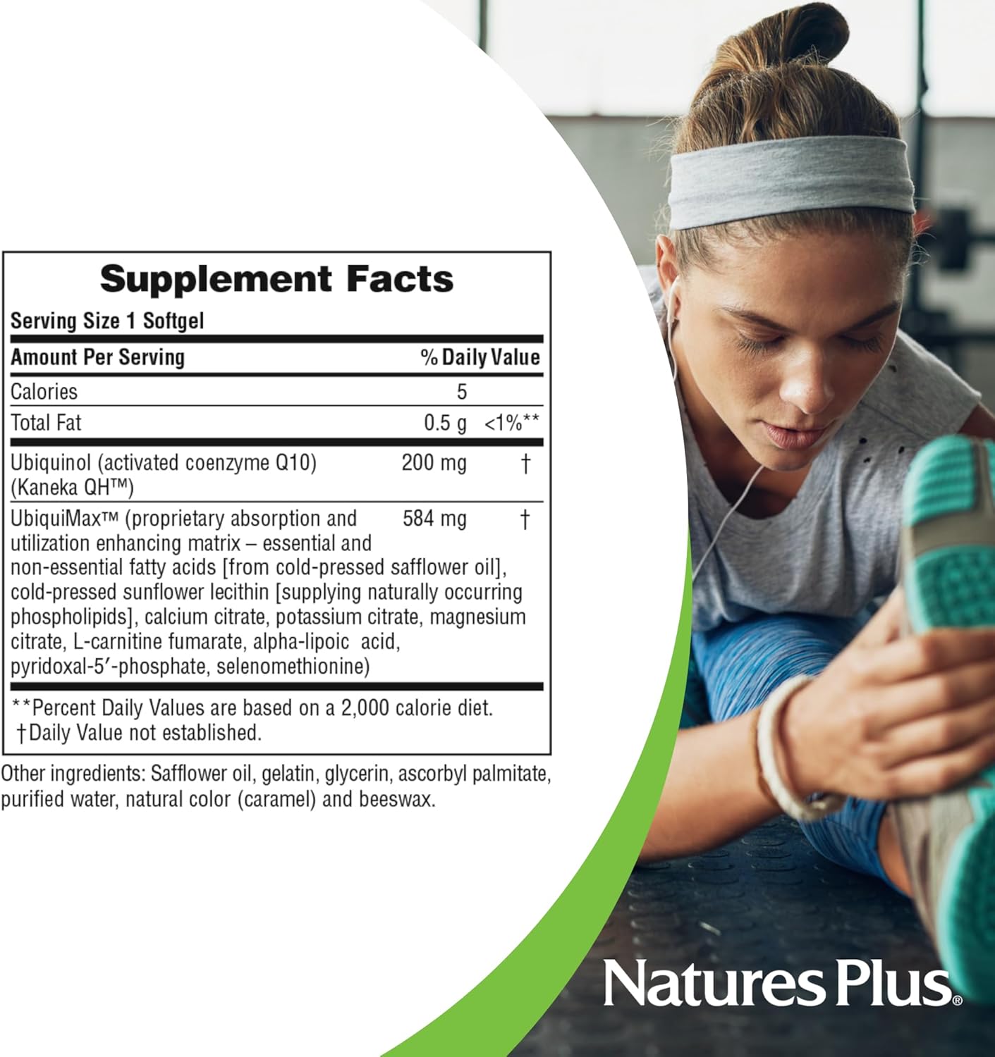 NaturesPlus Beyond CoQ10 200 mg - 30 Softgels - Provides High-Strength Ubiquinol - Supports Overall Well-Being - 30 Servings