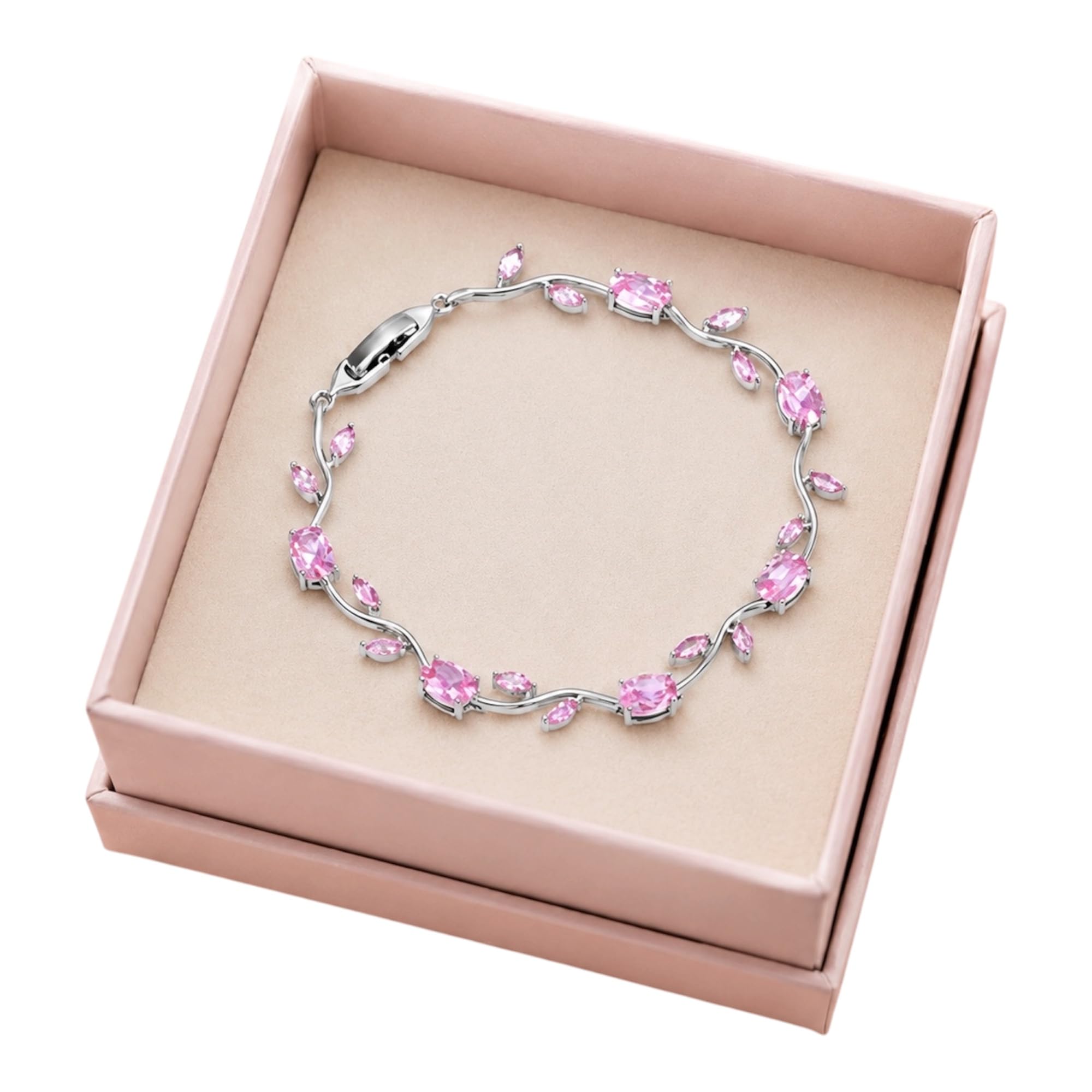 Inites Fairy Bloom Floral Tulip Bracelet Pink - Image 1